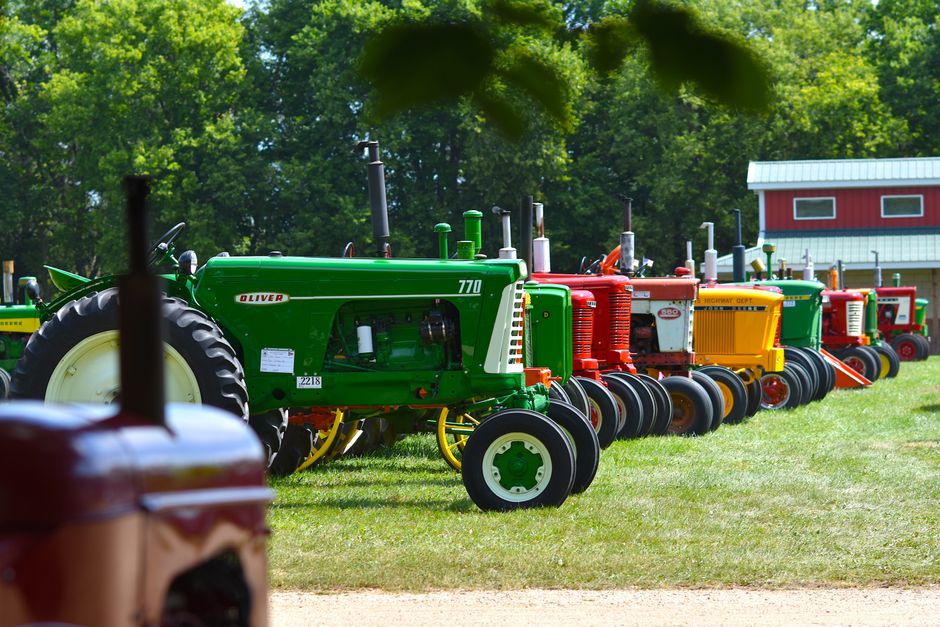 Gezellige keuken met fotobehang van tractor. Gezellige keuken met fotobehang van tractor.